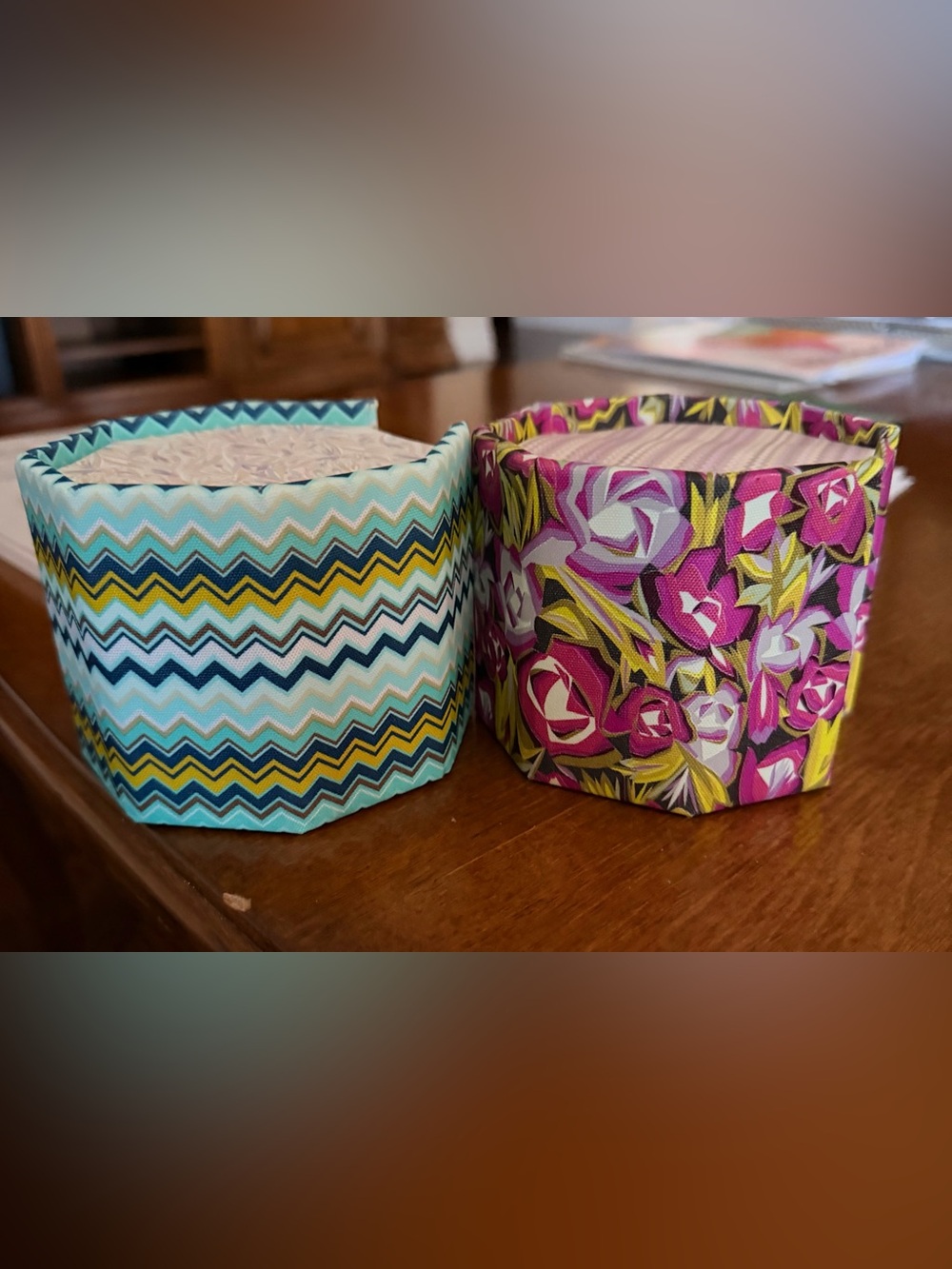 2 x Missoni for Target Chevron and Floral Note Paper Holder Cubes-2011